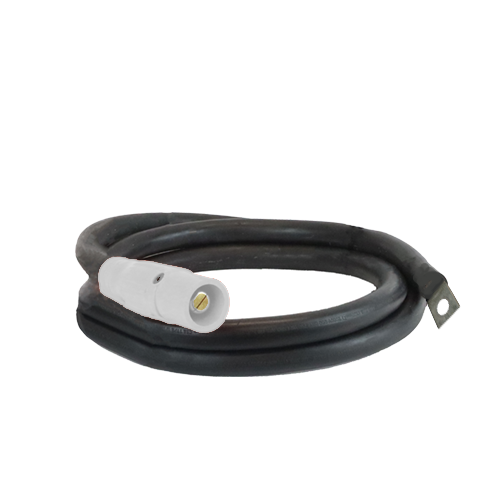 Power Assemblies Pig Tails 400A Type W Series 16 Male / Lug 10' White