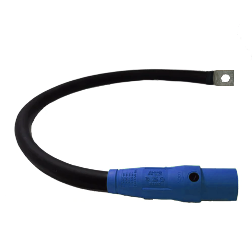 Power Assemblies Pig Tails 400A Type W Series 16 Male / Lug 3' Blue