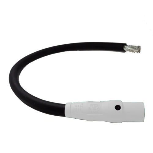 Power Assemblies Pig Tails 400A Type W Series 16 Male / Tinned Cdr 3' White