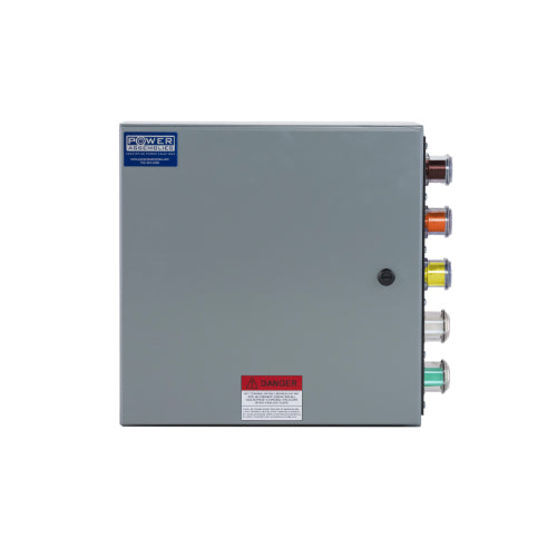 Power Assemblies Camlock Con Box, Right 90°, Double Set Screw, 400 Amps, 277/480 Volts, Male, Brn/Org/Yel/Wht/Grn