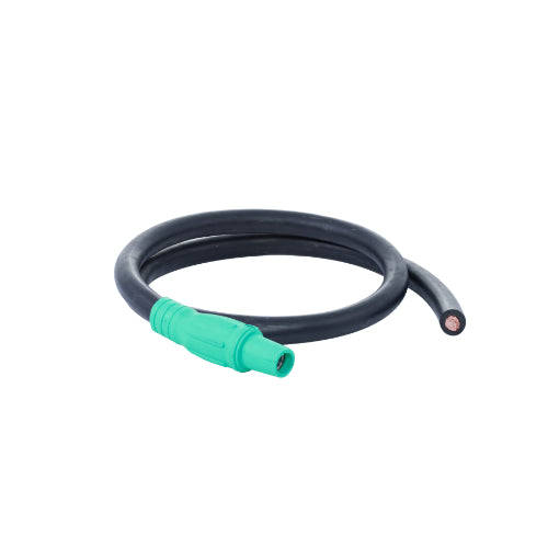Power Assemblies Pig Tails 400A Type W Series 16 Female / Blunt 6' Green
