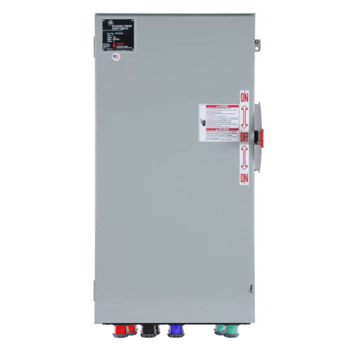 Power Assemblies Cam Lock Connection Switch 800A, Double-Throw, Non-Fusible, No Neutral, Cams to Source, 600V