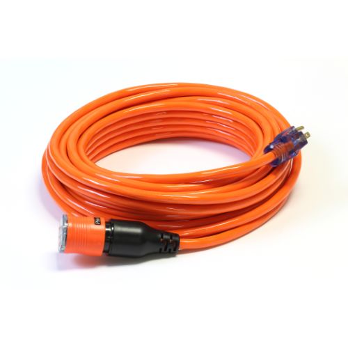 Century Wire And Cable 100' 12/3 SJTW Pro Lock Extension Cord Orange