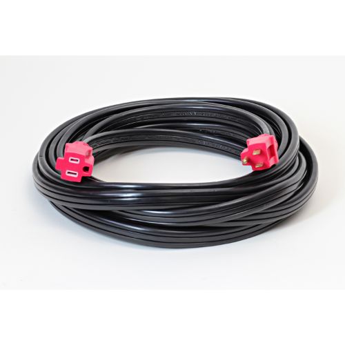 Century Wire And Cable 25' 12/3 UL Flat Convention Center Extension Cord Black/Red