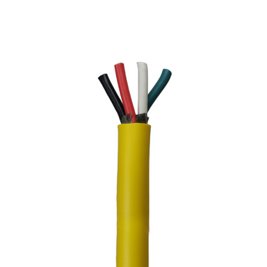 Yellow Shore Power Cable, 2/4 STOW, 100 Amp, 600V