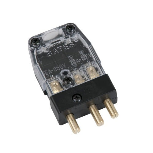 Marinco Power Products Battery Stage Pin (20A / 125V) Male Inline - Clear Cover