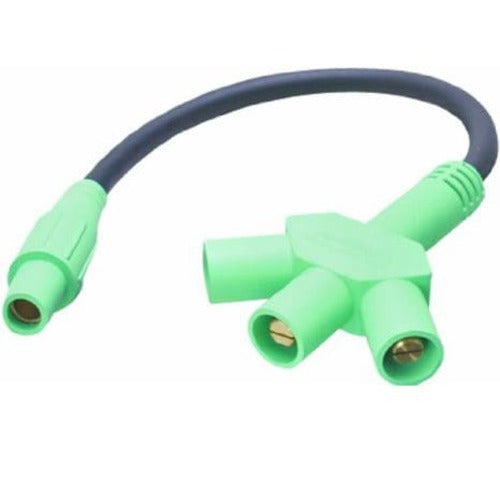 Marinco Power Products CLS Assembled Adapters Reverse Soft 3Fer (F-M-M-M)-GN