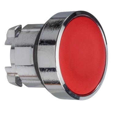 Schneider Electric ZB4BA4 Square D Harmony 22mm Flush Push Button, spring return, Red, Unmarked