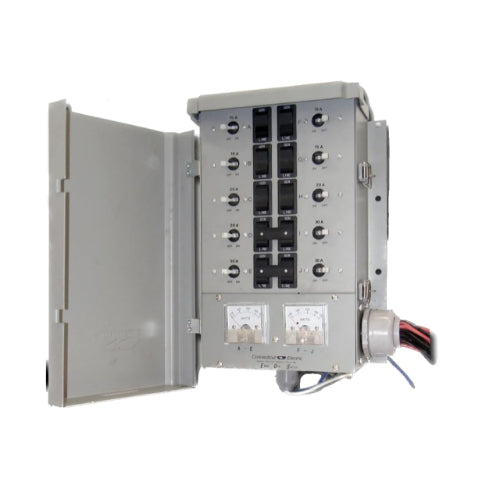10-circuit G2 manual transfer switch only by CTE, 50A.