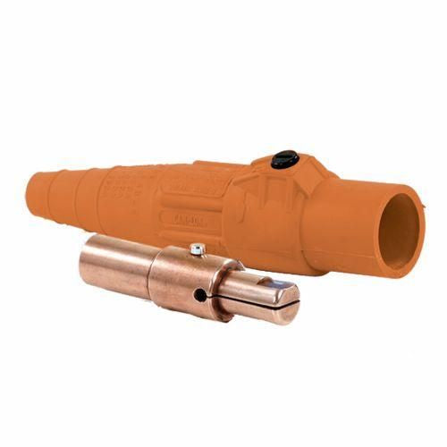 E-Z1016 Male Plug Crimp 1/0 To 2/0 Brown