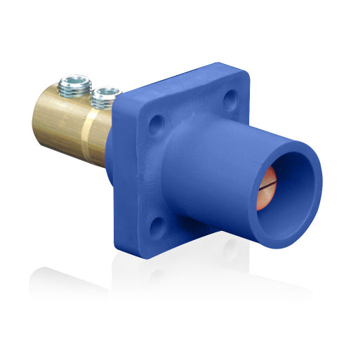 Leviton Blue Male DSS Panel Receptacle Taper Nose 2/0-4/0