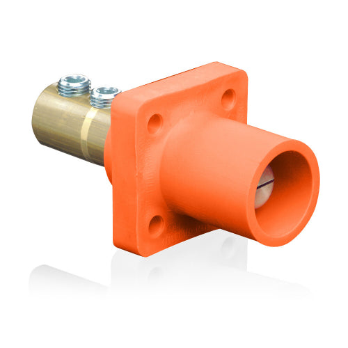 Leviton Orange Male DSS Panel Receptacle Taper Nose 2/0-4/0