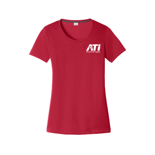 ATI Women T-Shirt Medium, Red