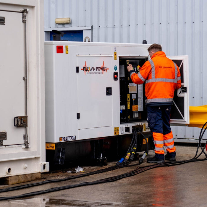 Conducting a load bank test in the winter to ensure reliable backup power.