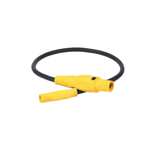 Type SC Turnaround 2AWG Camlock Series 15 Female to Series 16  Male 3' Yellow