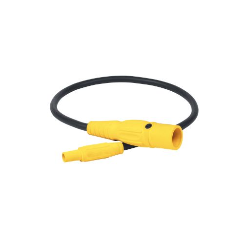 Type SC Turnaround 2AWG Camlock Series 15 Male to Series 16  Female 3' Yellow
