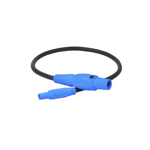 Type SC Turnaround 2AWG Camlock Series 15 Male to Series 16  Male 3' Blue