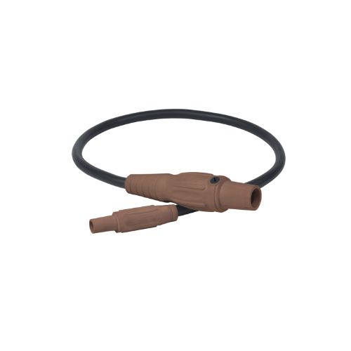 Type SC Turnaround 2AWG Camlock Series 15 Male to Series 16  Male 3' Brown