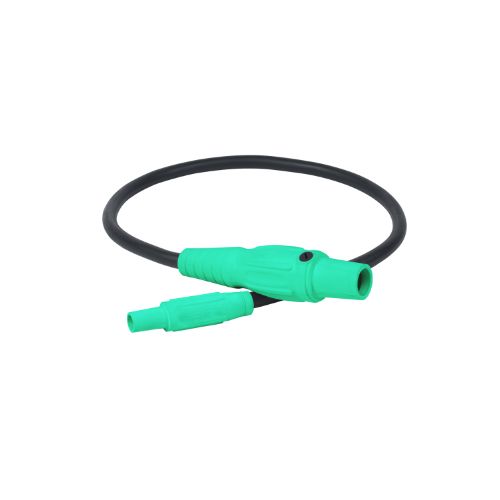 Type SC Turnaround 2AWG Camlock Series 15 Male to Series 16  Male 3' Green