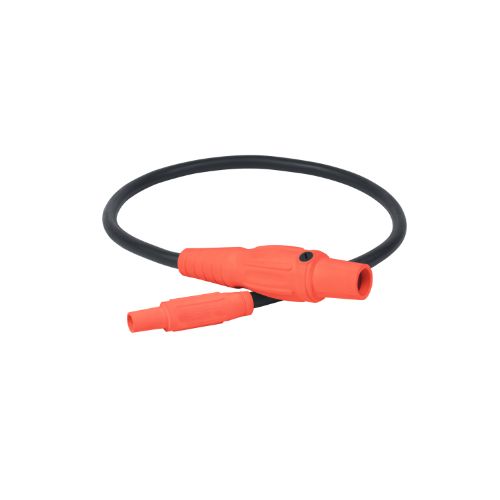 Type SC Turnaround 2AWG Camlock Series 15 Male to Series 16  Male 3' Orange
