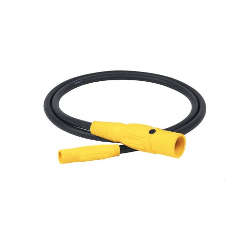 Type SC Turnaround 2AWG Camlock Series 15 Female to Series 16  Female 5' Yellow