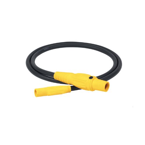 Type SC Turnaround 2AWG Camlock Series 15 Female to Series 16  Male 5' Yellow