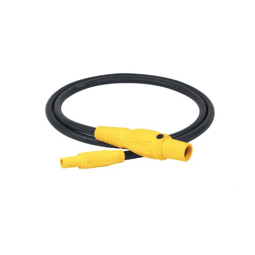 Type SC Turnaround 2AWG Camlock Series 15 Male to Series 16  Male 5' Yellow