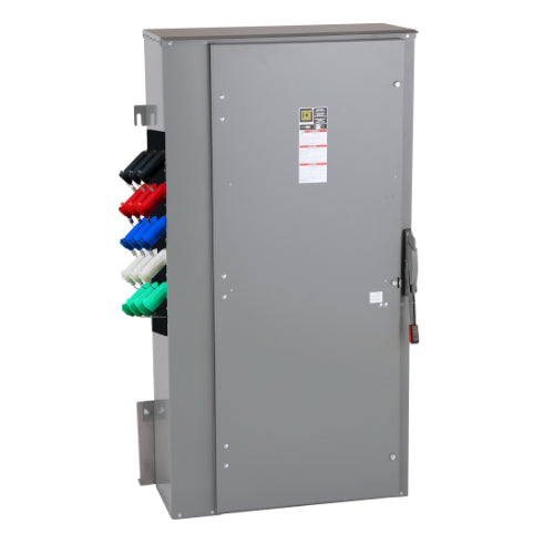 Cam Lock Connection Switch 1000A, Single-Throw, Non-Fusible, Non-Switched Neutral, Cams to Source, 120/208V