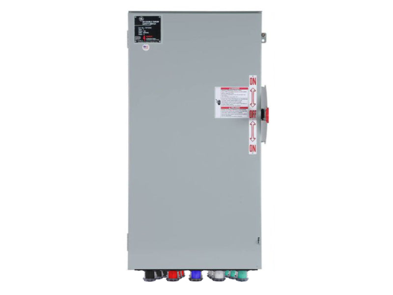 Power Assemblies Cam Lock Connection Switch 1000A, Double-Throw, Non-Fusible, Non-Switched Neutral, Cams to Source, 120/208V