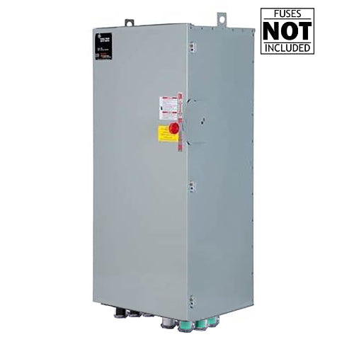 Power Assemblies Cam Lock Connection Switch 1000A, Double-Throw, Fusible, Switched Neutral, Cams to Source, 120V