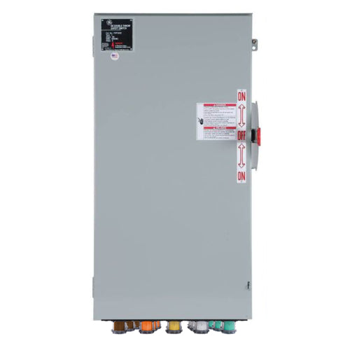 Power Assemblies Cam Lock Connection Switch 1000A, Double-Throw, Non-Fusible, Non-Switched Neutral, Cams to Source, 277/480V
