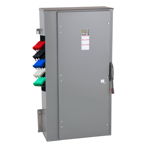 Cam Lock Connection Switch 1000A, Single-Throw, Non-Fusible, Non-Switched Neutral, Cams to Source, 347/600V