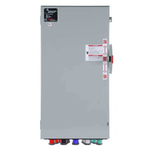 Power Assemblies Cam Lock Connection Switch 1000A, Double-Throw, Non-Fusible, Non-Switched Neutral, Cams to Source, 347/600V