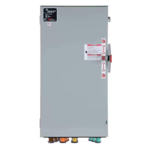 Power Assemblies Cam Lock Connection Switch 1000A, Double-Throw, Non-Fusible, No Neutral, Cams to Source, 480V