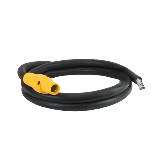 Power Assemblies Pig Tails 400A Type W Series 16 Female/Tinned Cdr 10' Yellow