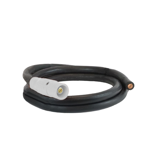 Power Assemblies Pig Tails 400A Type W Series 16 Male / Blunt 10' White