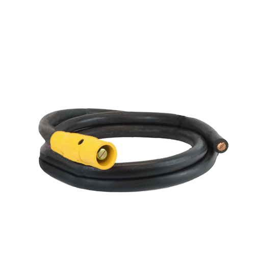 Power Assemblies Pig Tails 400A Type W Series 16 Male / Blunt 10' Yellow