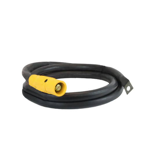 Power Assemblies Pig Tails 400A Type W Series 16 Male / Lug 10' Yellow