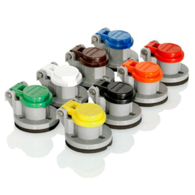 16 Series Panel Receptacle Enclosure with Automatic Closing Lid, Black