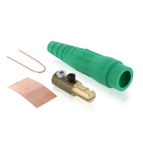 18 Series Cam-Type Male Detachable Plug, Single Set Screw, Green