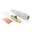 18D22-R 18 Series Cam-Type Male Detachable Plug, double set screw, white