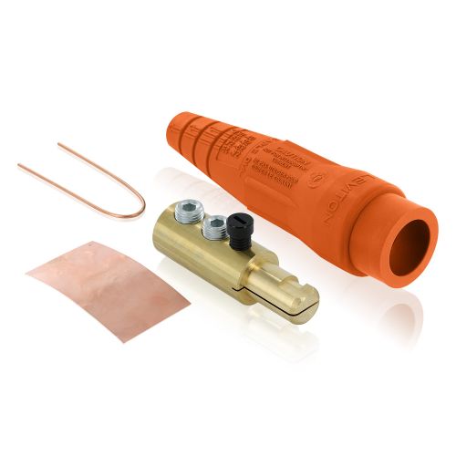 18D24-E 18 Series Cam-Type Male Detachable Plug, 2,0 – 4,0 AWG, orange