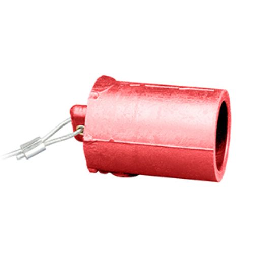 Female Santoprene TPV red protective cap