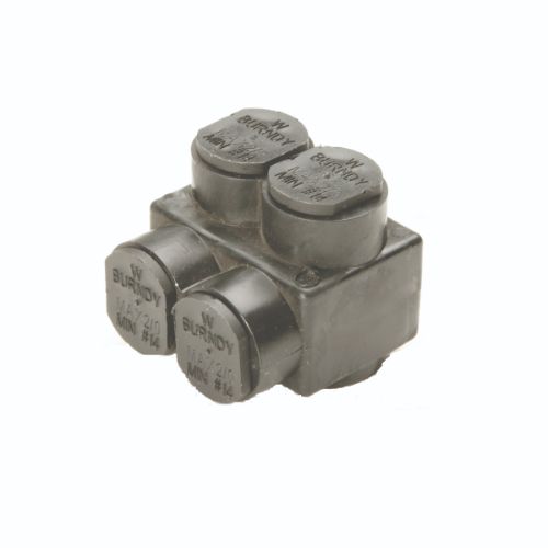 Insulated Multitap Connector, 4 ports, #10 AWG - 250 Kcmil