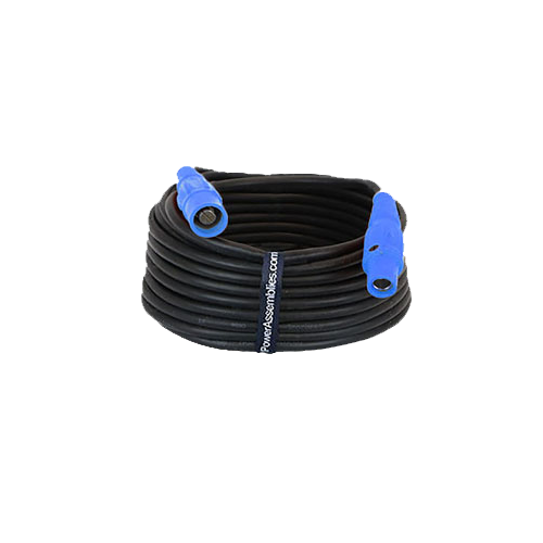 Power Assemblies Type W Extension 2AWG Camlock Series 16 M/F 25' Blue