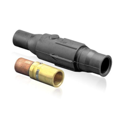 22 Series Ball Nose In-Line Latching Connector, 350-500MCM, 690 Amp Max, female, black
