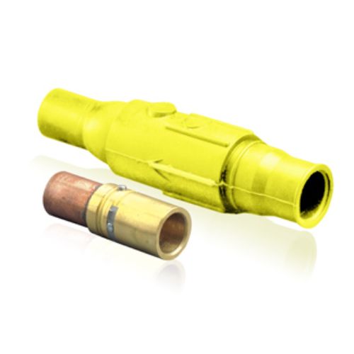 22 Series Ball Nose In-Line Latching Connector, 350-500MCM, 690 Amp Max, female, yellow