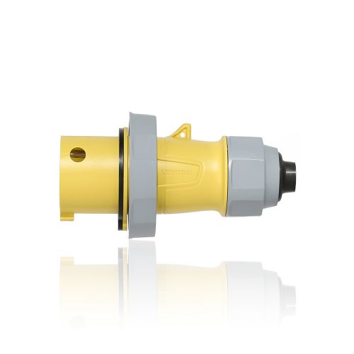 30 Amp, 125 Volt IEC Pin & Sleeve Plug with Screwless Clamp Assembly