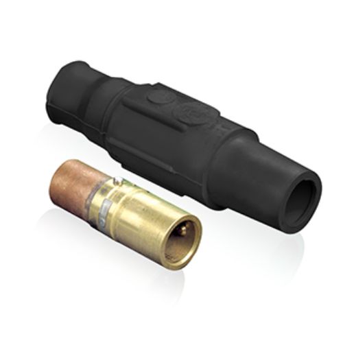 23 Series Taper Nose In-Line Latching Connector, 350-500MCM, 690 Amp Max, female, black