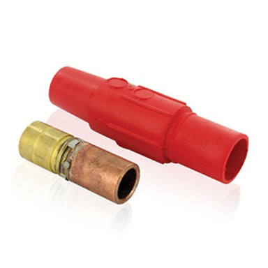 23 Series Taper Nose In-Line Latching Connector, 500-750MCM, 690 Amp Max, female, red